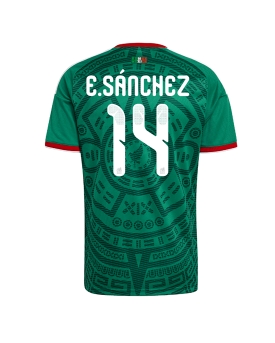 Billige Fotballdrakt Mexico Erick Sanchez #14 Replika Hjemmedrakt VM 2026 Kortermet